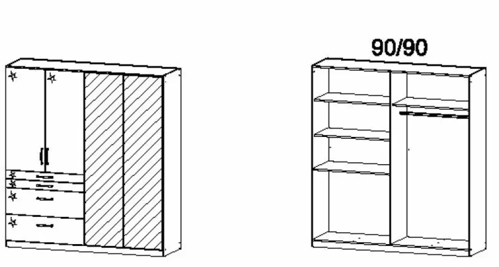 Armoire à portes battantes HOMBURG-Rauch Online
