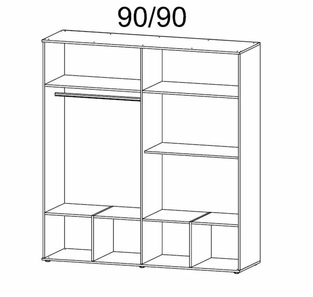 Armoire à portes battantes KEMI-Rauch Discount