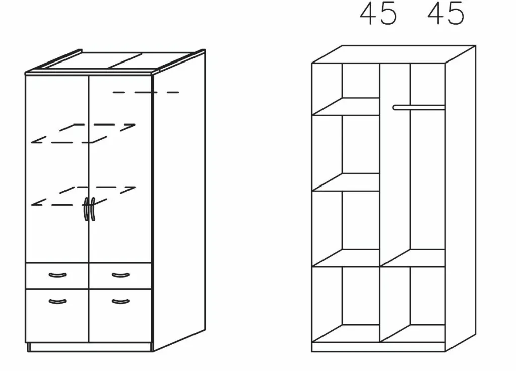 Armoire à portes battantes ED EXTRA-Rauch