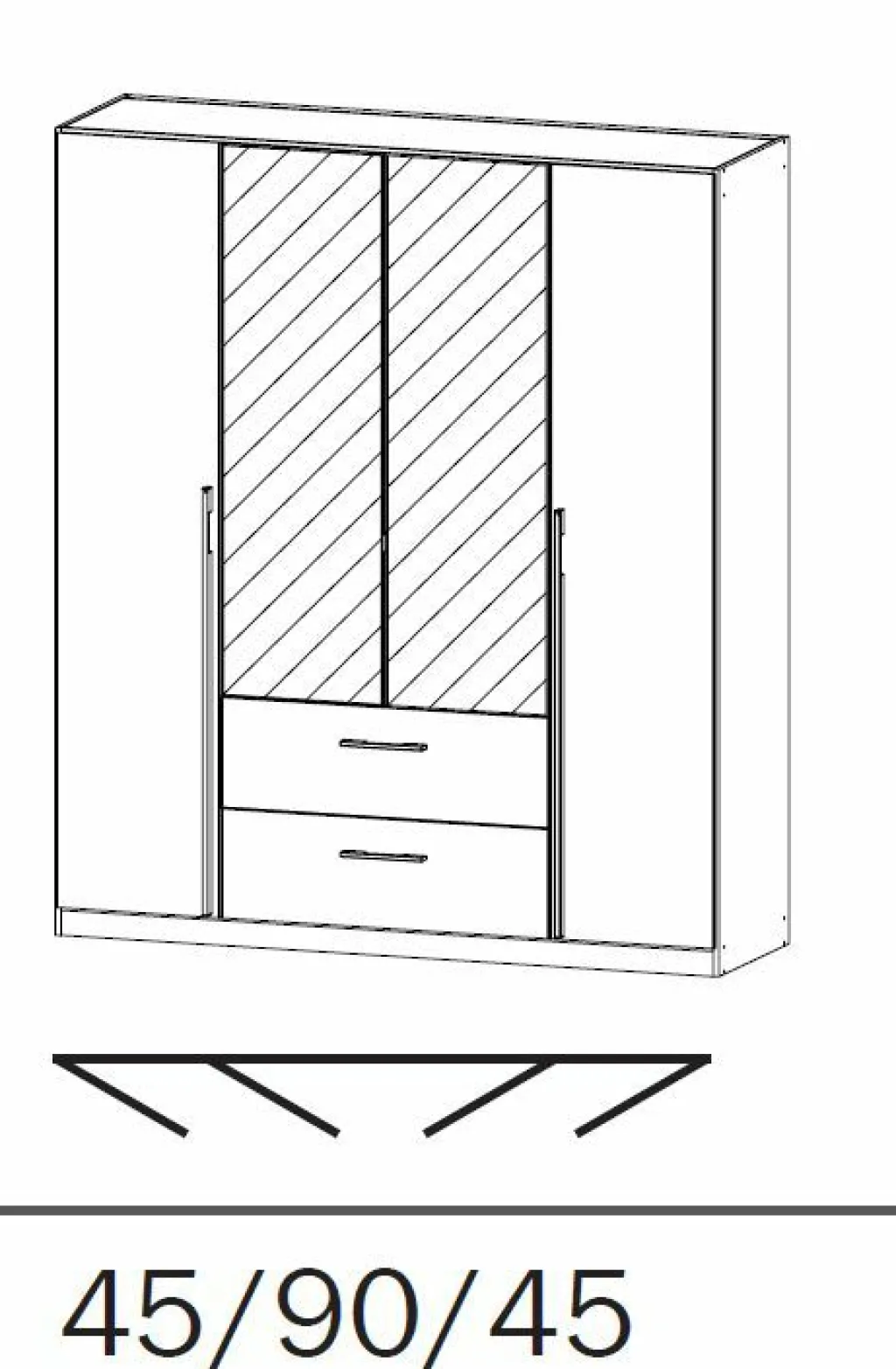 Armoire à portes battantes ESSENSA-Rauch