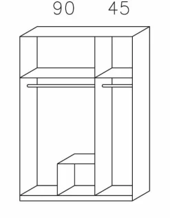Armoire à portes battantes CASE-Rauch Clearance