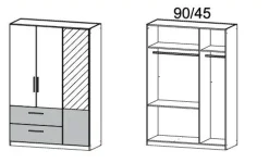 Armoire à portes battantes ALVOR
