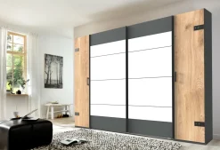 Armoire à portes battantes et coulissantes STOCKHOLM-Wimex Clearance