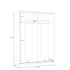 Armoire à portes battantes SCHACH&MATT