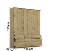 Armoire à portes battantes BREMEN-Rauch