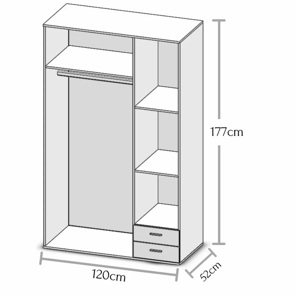 Armoire à portes battantes BASE 3-Pol-Power Clearance