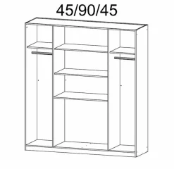 Armoire à portes battantes SINSHEIM