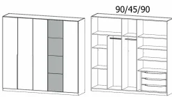 Armoire à portes battantes BELLEZZA-Rauch Sale