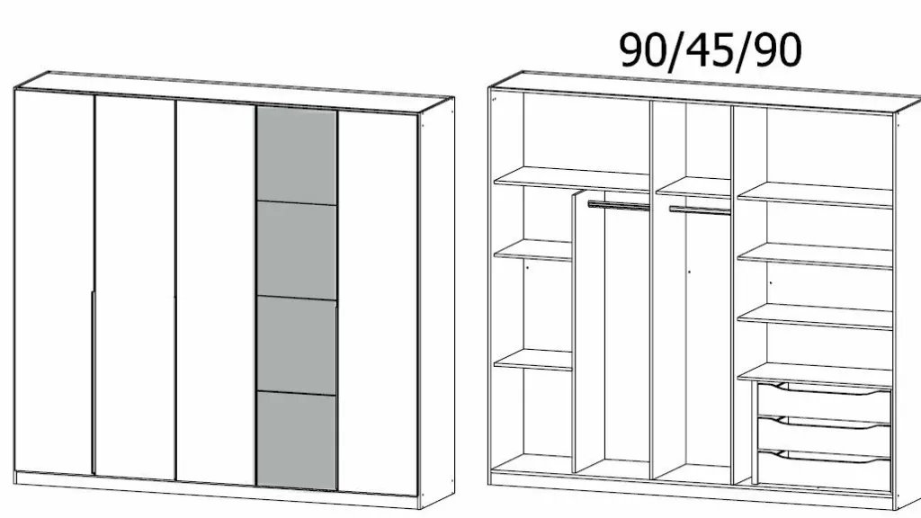 Armoire à portes battantes BELLEZZA-Rauch Sale