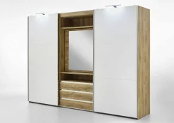 Armoire à portes coulissantes avec miroir pivotant intégré MAGIC