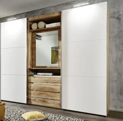 Armoire à portes coulissantes avec miroir pivotant intégré MAGIC-Wimex New