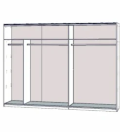 Armoire à portes coulissantes 270 cm WINNER PLUS