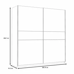 Armoire à portes coulissantes 200 cm WINNER PLUS-Forte Sale