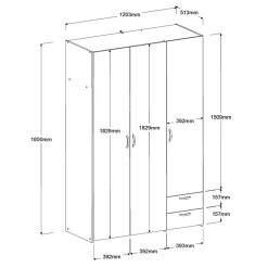 Armoire à vêtements BOSTON 2-Parisot Online
