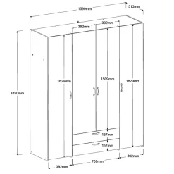 Armoire à vêtements BOSTON 1