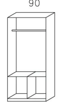 Armoire à vêtements CELLE