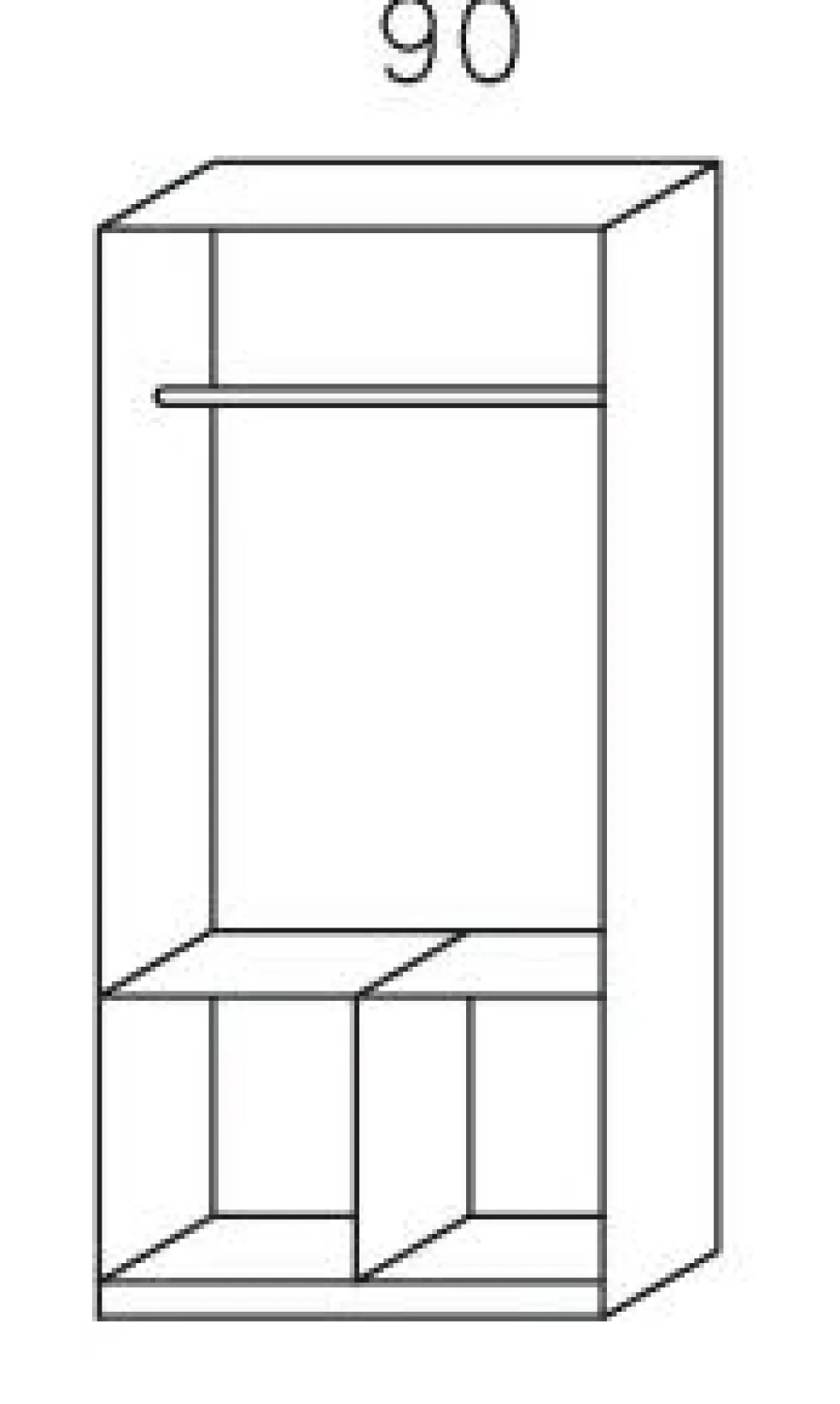 Armoire à vêtements CELLE