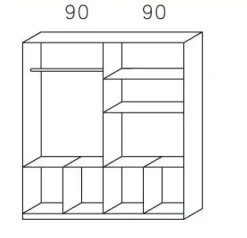 Armoire à vêtements CELLE-Rauch