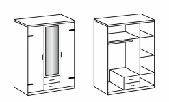 Armoire à vêtements LIVERPOOL-Wimex Outlet