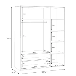 Armoire à vêtements PALDISKI-Forte Outlet