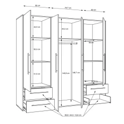 Armoire à vêtements VALGA-Forte Sale