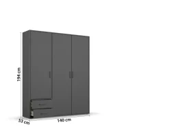 Armoire à vêtements VOYAGER-Rauch Outlet