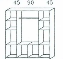 Armoire combinée à portes battantes BREMEN-Rauch Best
