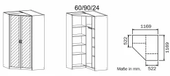 Armoire d'angle BREMEN
