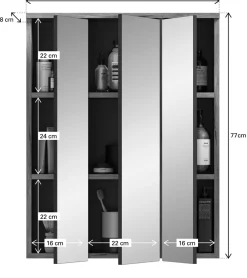 Armoire de toilette AGARO-Xonox Clearance