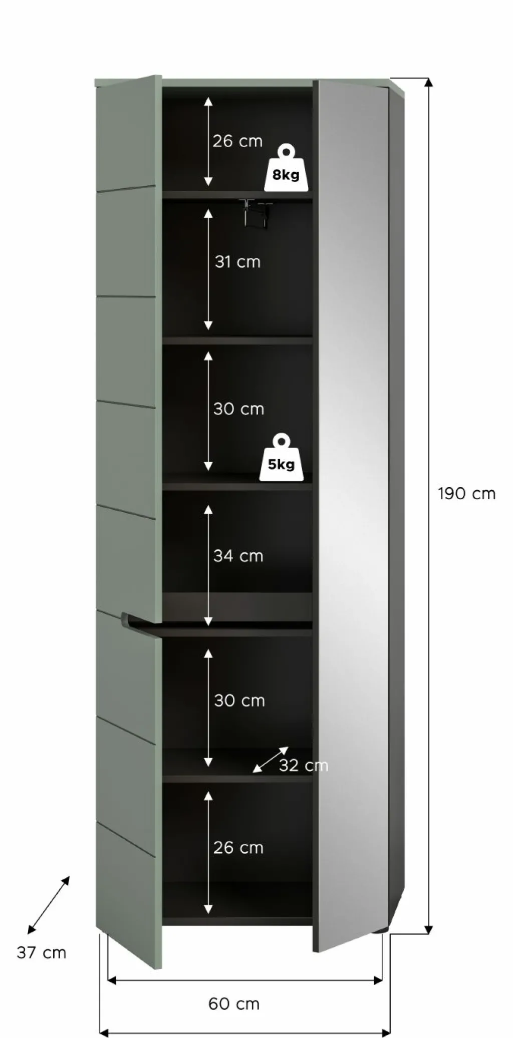 Armoire d'entrée GOBA-Xonox Discount