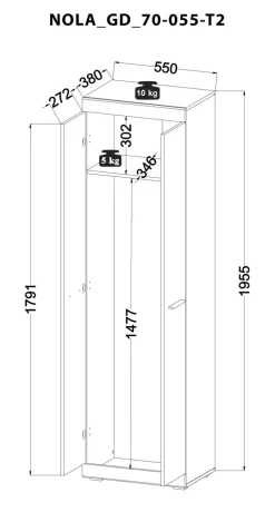 Armoire d’entrée NOLA