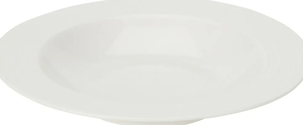 Assiette creuse en porcelaine 23cm WHITE