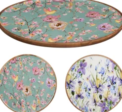 Assiette décorative fleurs EH-Koopman Clearance