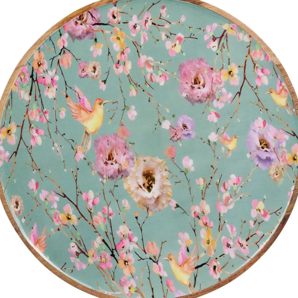 Assiette décorative fleurs EH-Koopman Clearance