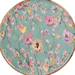 Assiette décorative fleurs EH