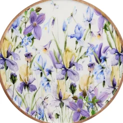 Assiette décorative fleurs EH