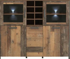 Bahut haut vitrine CLIF-Forte Discount