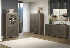 Bahut haut vitrine FUSION