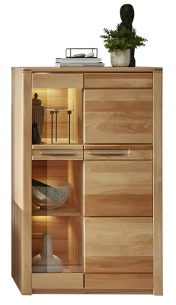 Bahut haut vitrine NATHANIAL