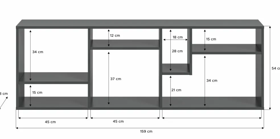 Banc TV / étagère CHUKO