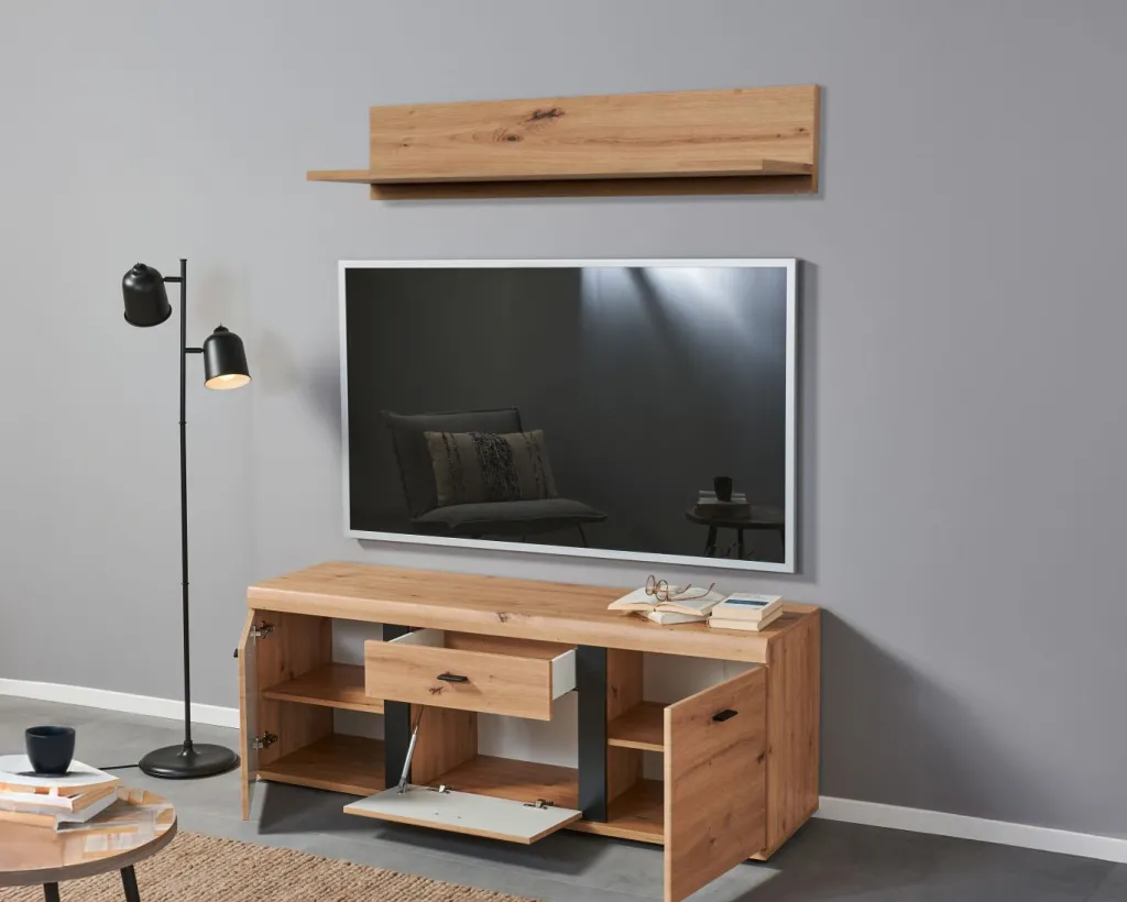 Banc TV avec étagère murale KRETA-Bega Consult Sale