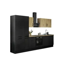 Bloc cuisine avec électroménager CORNWALL (bloc cuisine-lave-vaisselle-réfrigérateur-armoire à provisions) IV