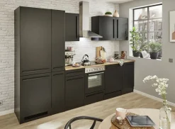 Bloc cuisine avec électroménager JAZZ 8 (bloc cuisine-réfrigérateur-armoire coulissante) II-Bega BBK Clearance