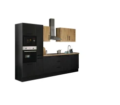 Bloc cuisine avec électroménager CORNWALL (bloc cuisine-four-micro-ondes) IX-Bega BBK New