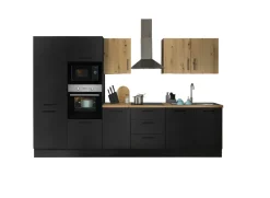 Bloc cuisine avec électroménager CORNWALL (bloc cuisine-four-réfrigérateur-micro-ondes) III-Bega BBK Clearance