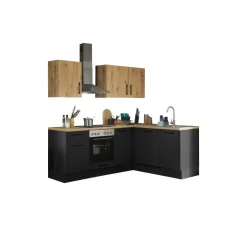 Bloc cuisine avec électroménager CORNWALL (cuisine d'angle-lave-vaisselle) III-Bega BBK Outlet