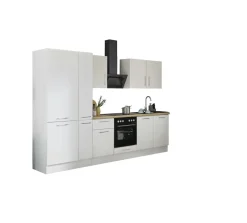 Bloc cuisine avec électroménager CORNWALL (bloc cuisine-réfrigérateur-armoire coulissante) II-Bega BBK Best