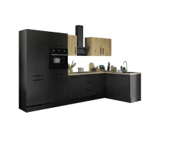 Bloc cuisine avec électroménager CORNWALL (cuisine d'angle-four-réfrigérateur) VIII