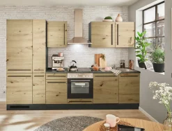 Bloc cuisine avec électroménager JAZZ 8 (bloc cuisine - réfrigérateur - armoire coulissante) III-Bega BBK Best