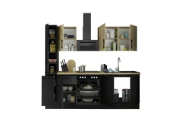 Bloc cuisine avec électroménager CORNWALL (bloc cuisine-armoire coulissante) IV-Bega BBK Hot